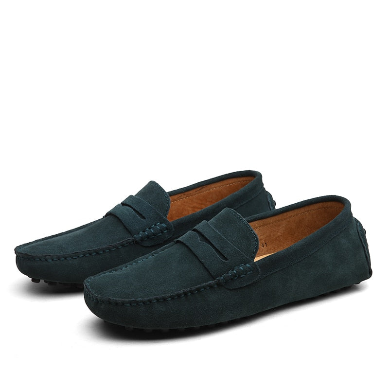 Malcolm - Mocassins en daim de style italien pour hommes