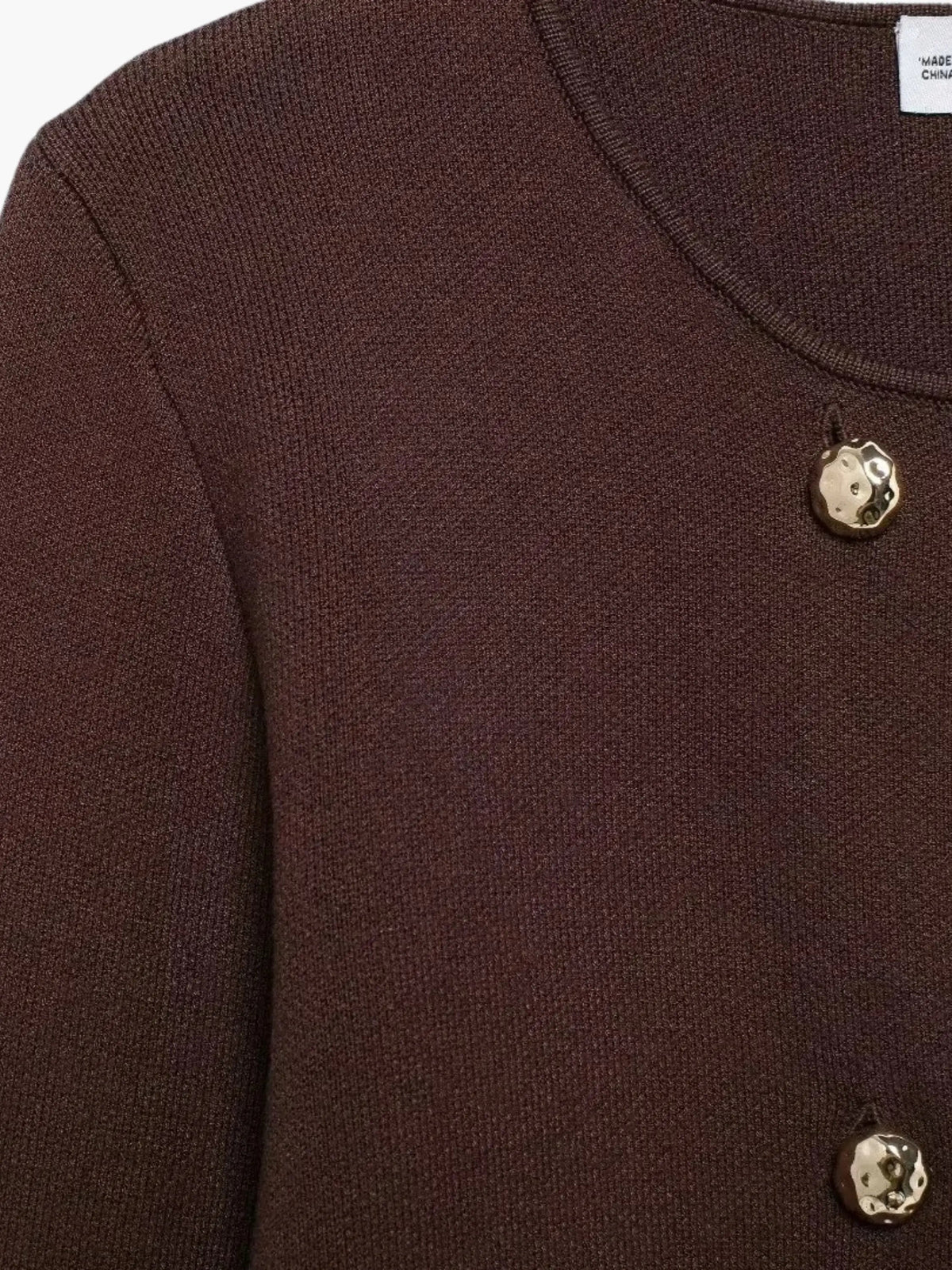 Women's Double-Breasted Button-Front Knit Cardigan