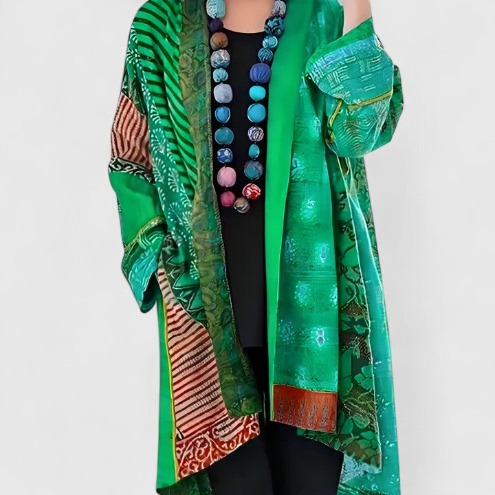 Women's Elegant Open-Front Long Cardigan