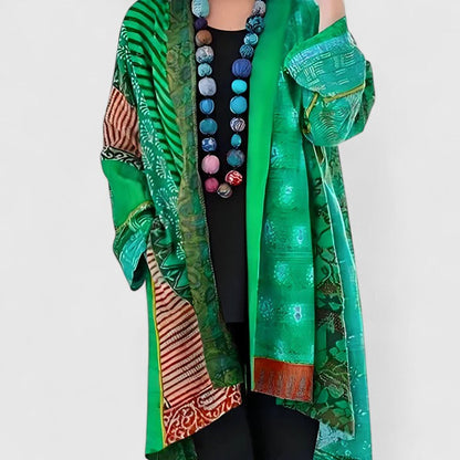 Women's Elegant Open-Front Long Cardigan