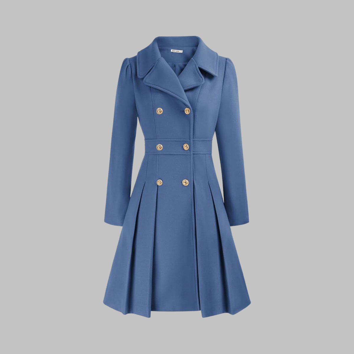 Women's Double-Button Tailored Longline Coat