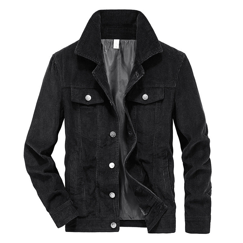 Domenik - Veste en velours côtelé fin pour homme