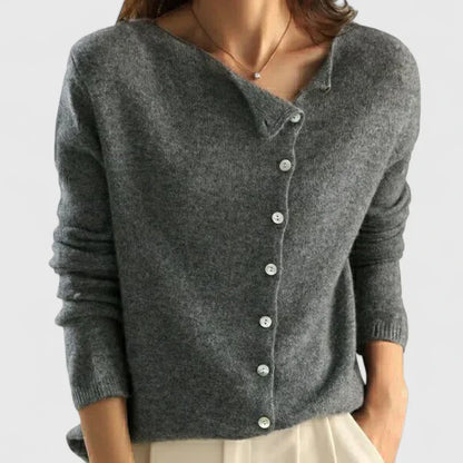 Women's Elegant Button-Front Knit Cardigan