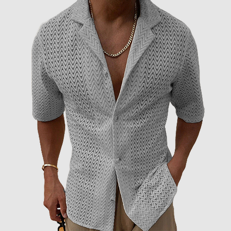 Bartolomeo - Chemise tricotée unie