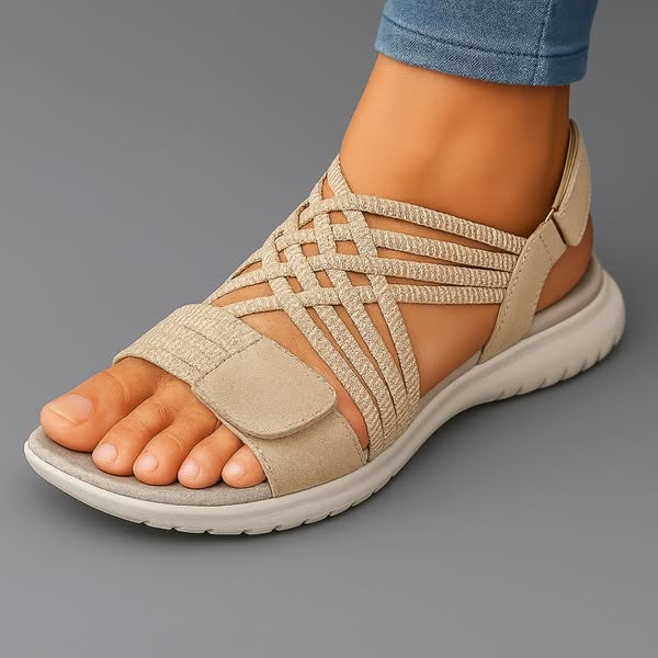 Women's Orthopaedic Crossover Elastic Strap Sandals