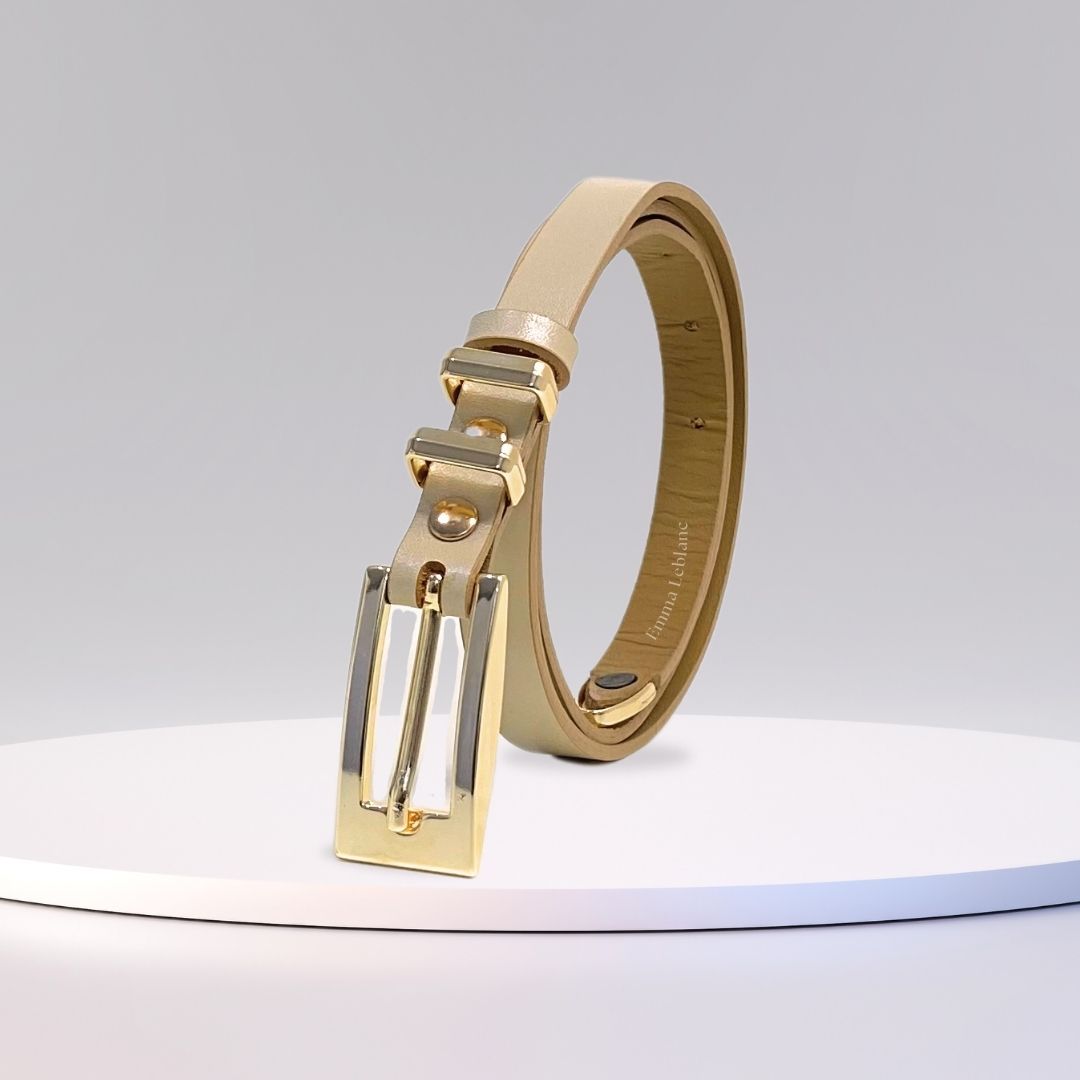 Roma Slim Leather Belt