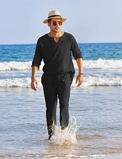George - Costume homme en coton et lin