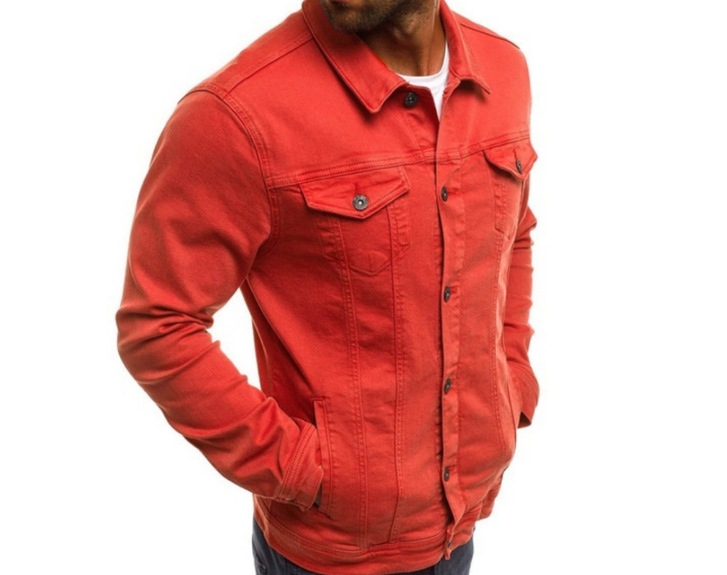 Domin - Veste en jean colorée pour homme
