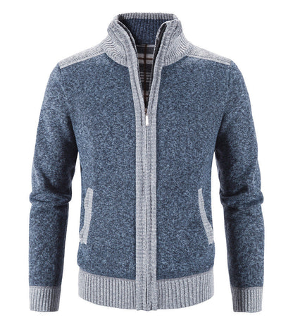 Bertrand - Veste pour homme avec col montant et fermeture éclair