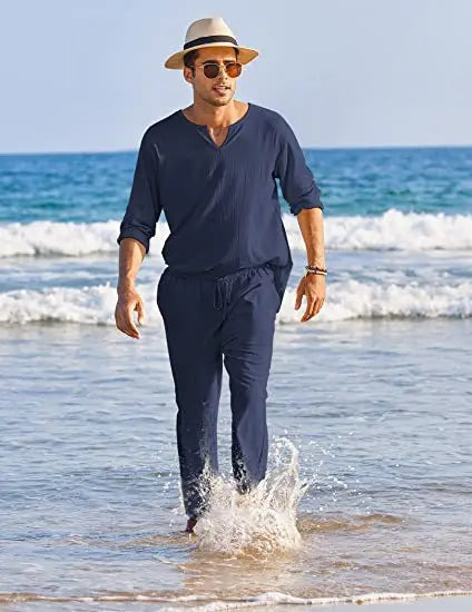 George - Costume homme en coton et lin