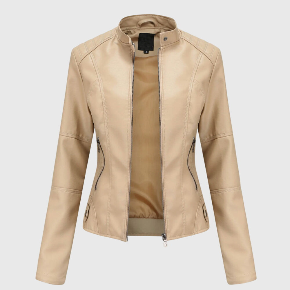 Women's Tailored Leather-Look Jacket