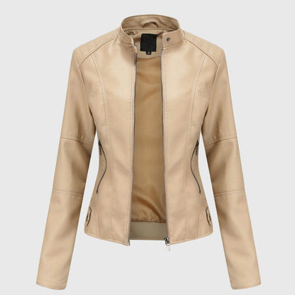 Women's Tailored Leather-Look Jacket