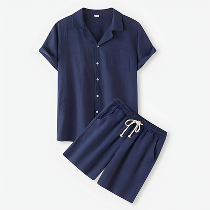 Andrew - Ensemble d'été chemise et short pour homme