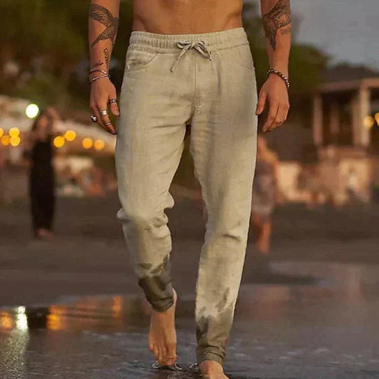 Carlito - Pantalon en lin décontracté pour hommes