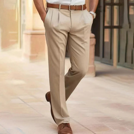 Yaroslav - Pantalon de costume d'affaires décontracté pour hommes avec poches fonctionnelles