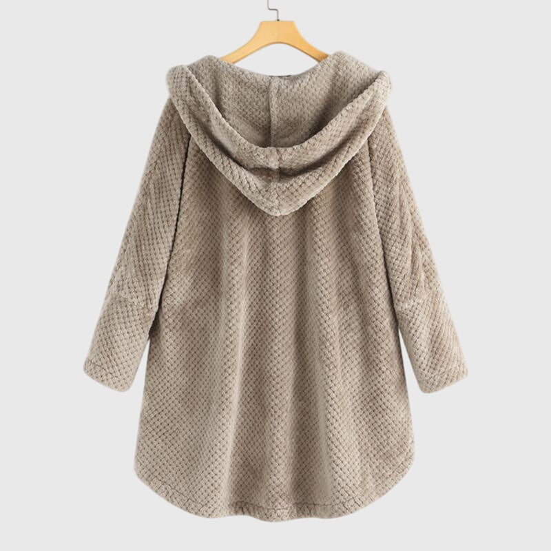 Women's Cosy Hooded Mid-Length Coat