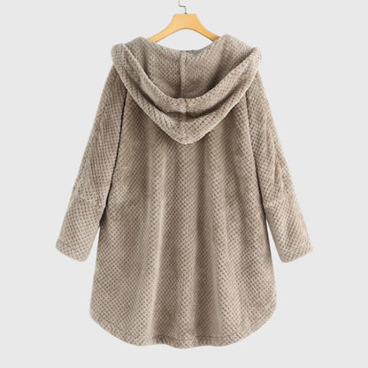 Women's Cosy Hooded Mid-Length Coat