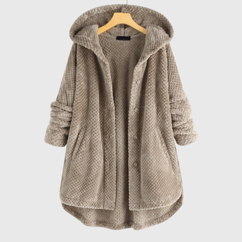 Women's Cosy Hooded Mid-Length Coat
