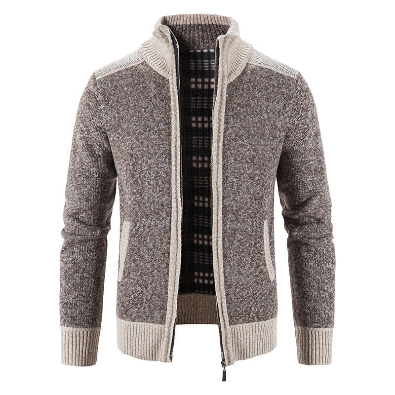 Bertrand - Veste pour homme avec col montant et fermeture éclair