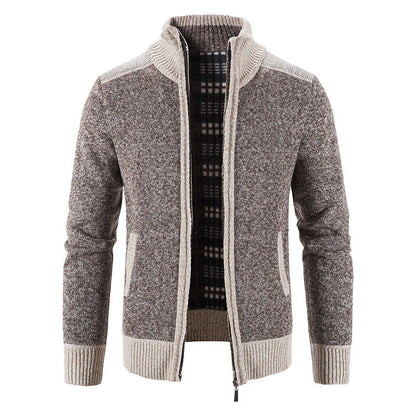 Bertrand - Veste pour homme avec col montant et fermeture éclair
