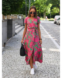 Rose et vert