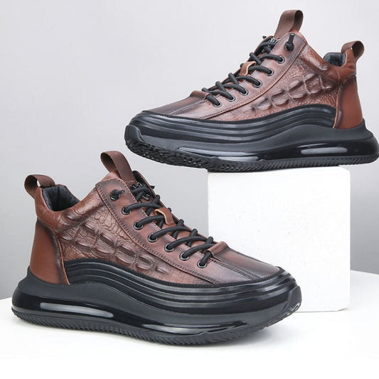 Eric - The Londonlizard Luxe Baskets à imprimé crocodile