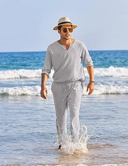 George - Costume homme en coton et lin