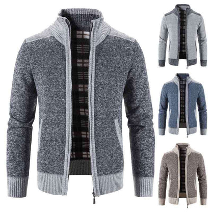 Bertrand - Veste pour homme avec col montant et fermeture éclair