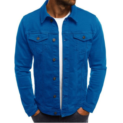 Domin - Veste en jean colorée pour homme
