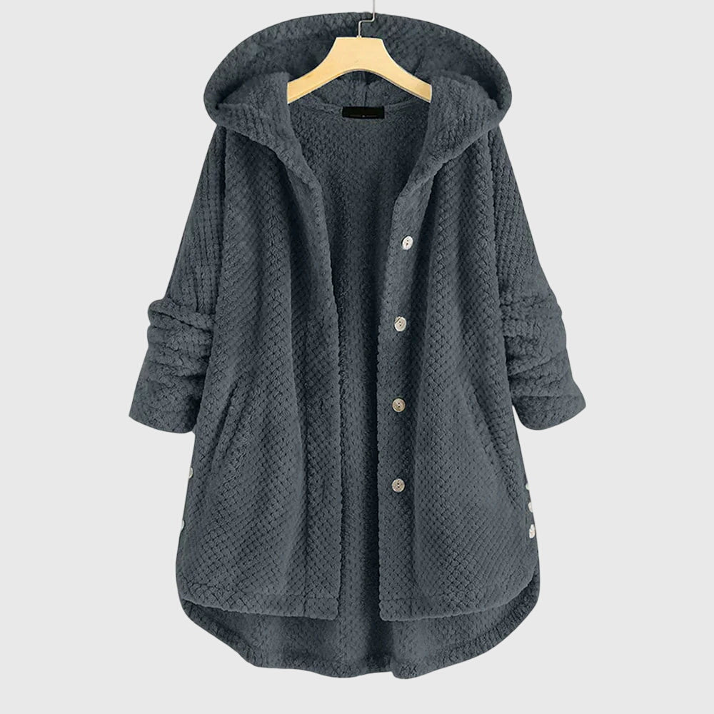 Women's Cosy Hooded Mid-Length Coat
