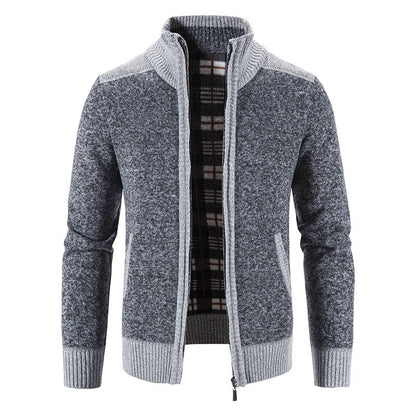 Bertrand - Veste pour homme avec col montant et fermeture éclair