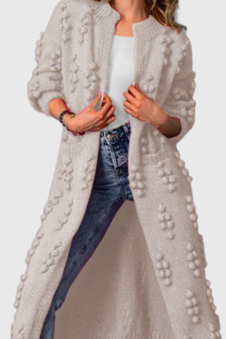 Women's Relaxed Longline Cardigan with Pockets