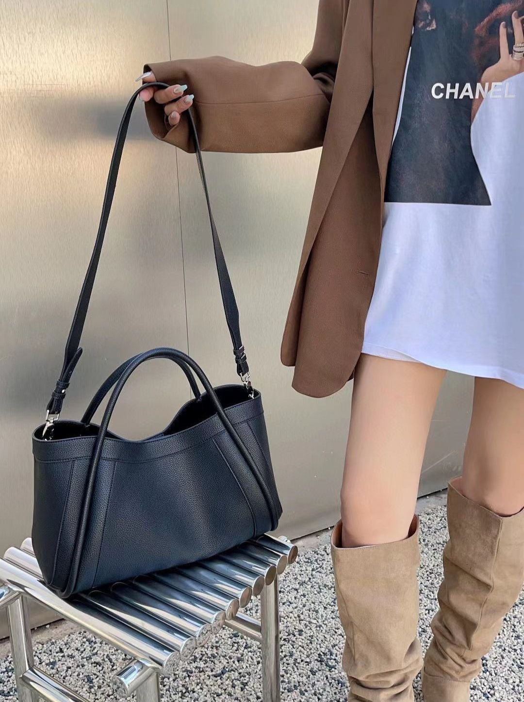Rouen Leather Tote Bag