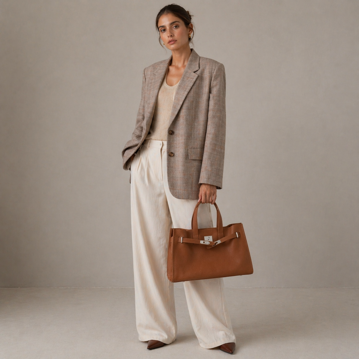 Bonnet Leather Tote Bag