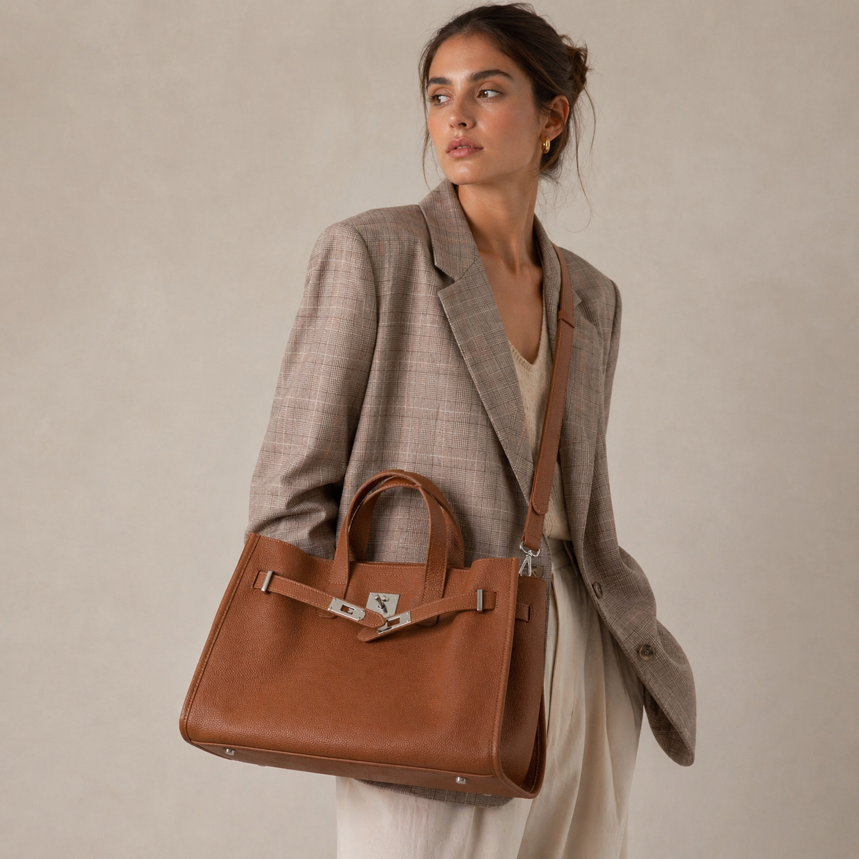 Bonnet Leather Tote Bag