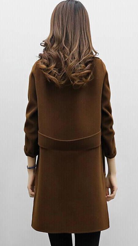Women's Classic Mid-Length Trench Coat
