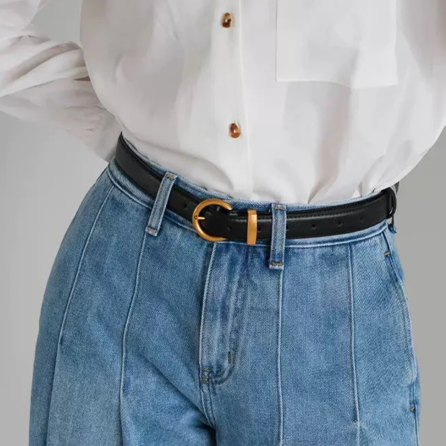 Ophelia Slim Leather Belt