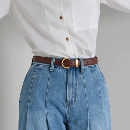 Ophelia Slim Leather Belt