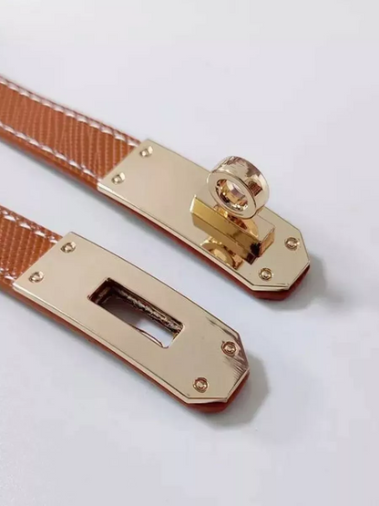 Hayes Slim Leather Belt
