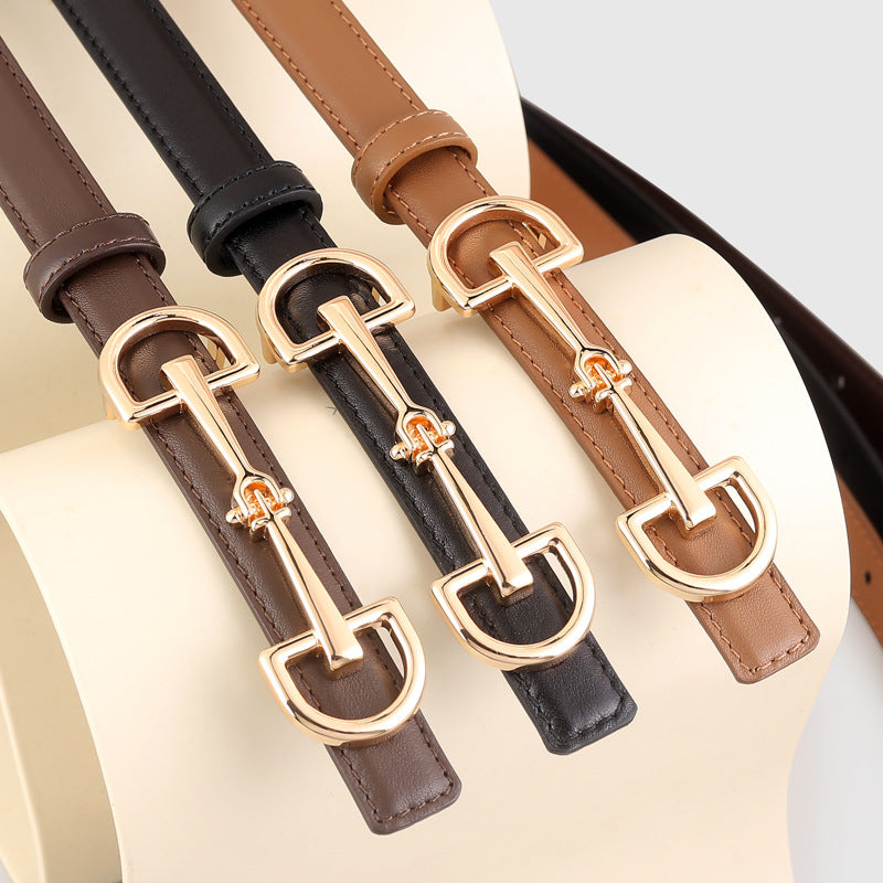Holly Slim Leather Belt