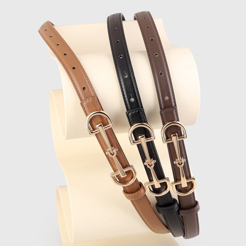 Holly Slim Leather Belt