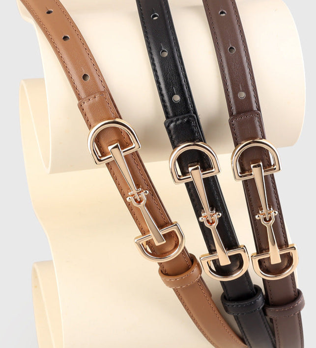 Holly Slim Leather Belt