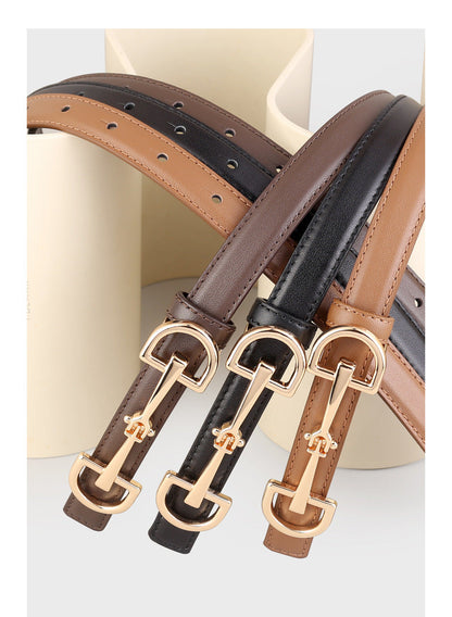 Holly Slim Leather Belt