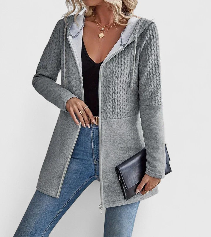 Women's Relaxed-Fit Zip-Up Casual Jacket