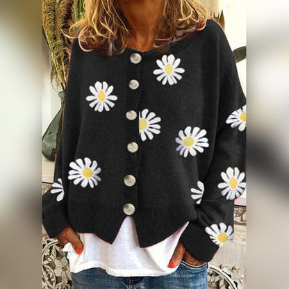 Women's Floral Wool-Blend Knitted Vest