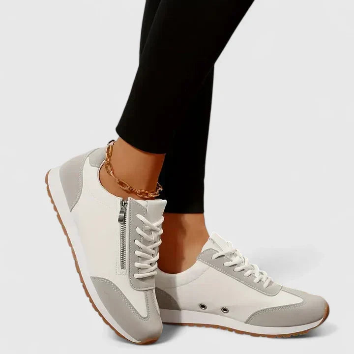 Women's Orthopaedic Wedge Lace-Up Trainers with Stability Sole