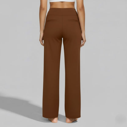 Women's High-Waisted Wide-Leg Yoga Trousers