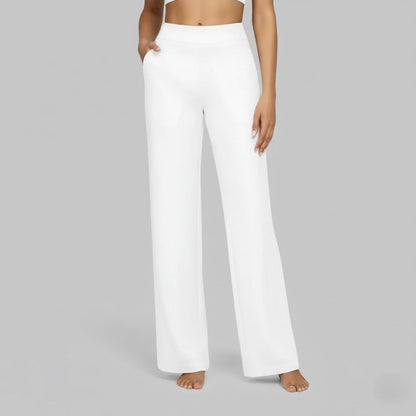Women's High-Waisted Wide-Leg Yoga Trousers