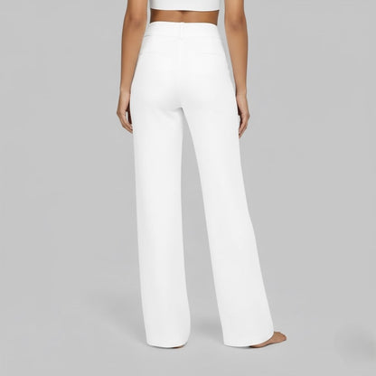 Women's High-Waisted Wide-Leg Yoga Trousers