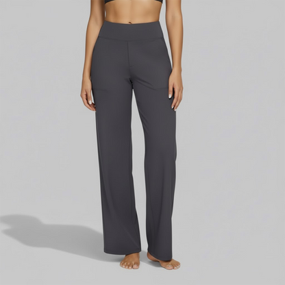 Women's High-Waisted Wide-Leg Yoga Trousers